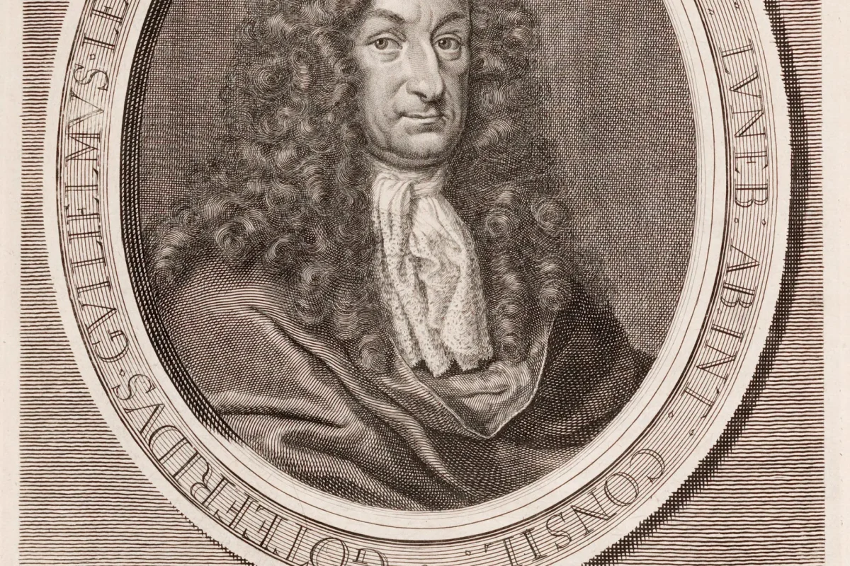 Gottfried Wilhelm Leibniz’in gravür portresi