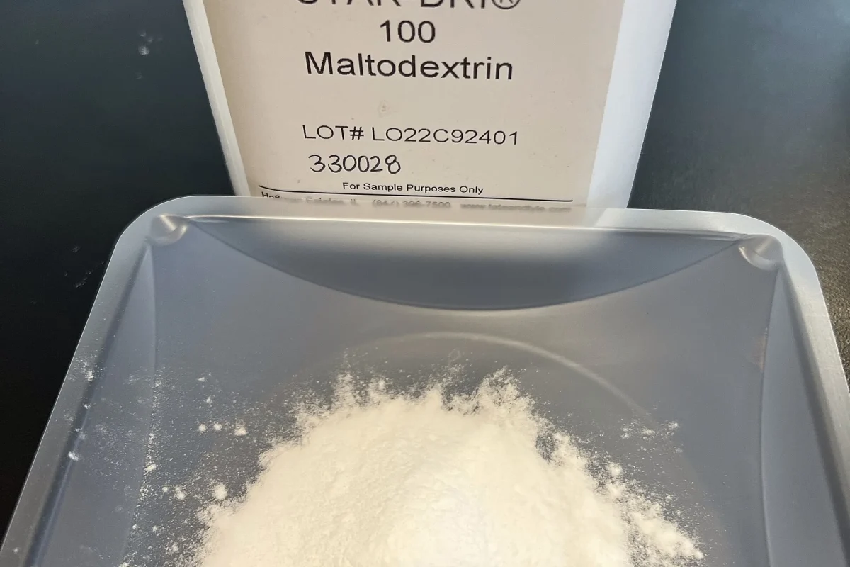 Karbonhidrat kaynağı olarak kullanılan maltodekstrin tozu
