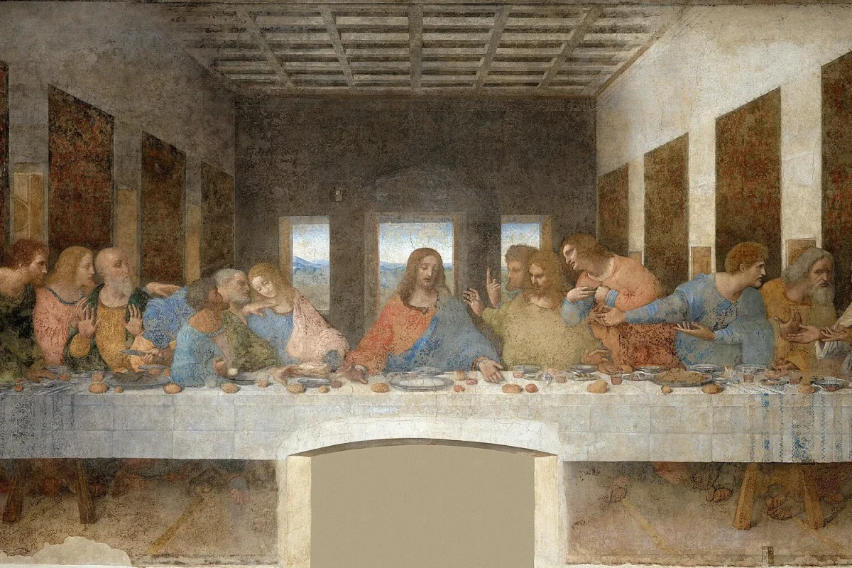 Leonardo da Vinci’nin Son Akşam Yemeği duvar resmi